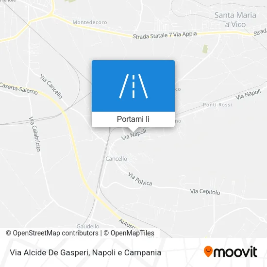 Mappa Via Alcide De Gasperi