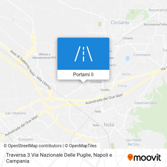 Mappa Traversa 3 Via Nazionale Delle Puglie