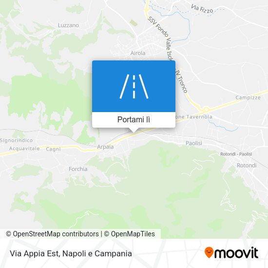 Mappa Via Appia Est