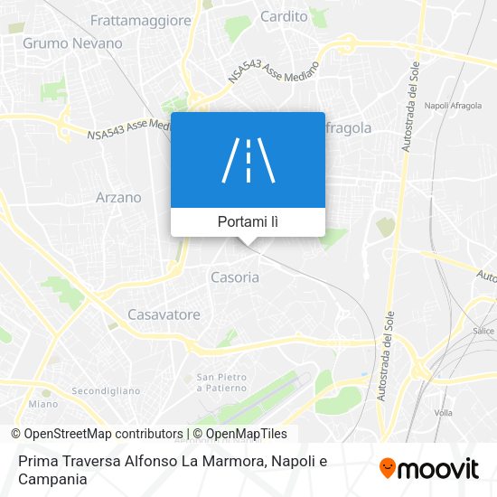 Mappa Prima Traversa Alfonso La Marmora
