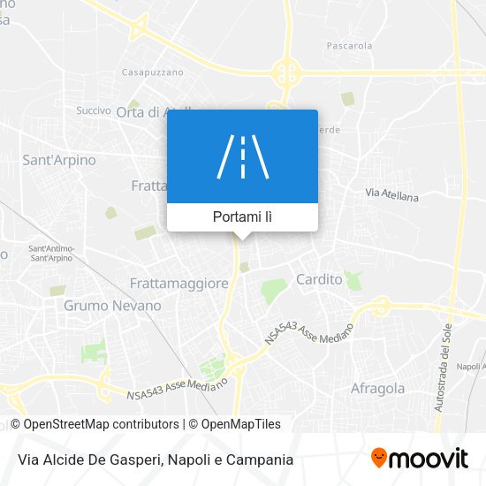 Mappa Via Alcide De Gasperi