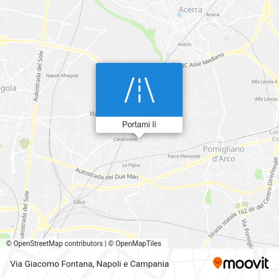 Mappa Via Giacomo Fontana