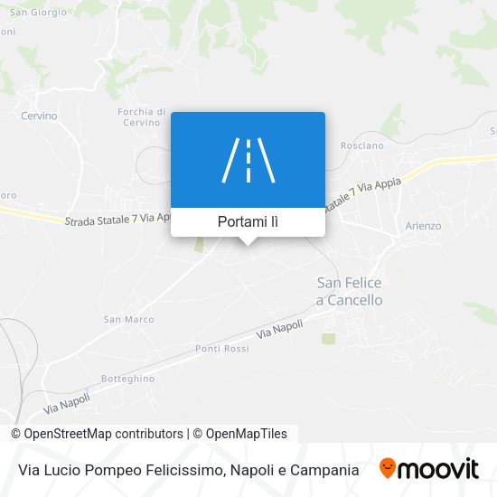Mappa Via Lucio Pompeo Felicissimo