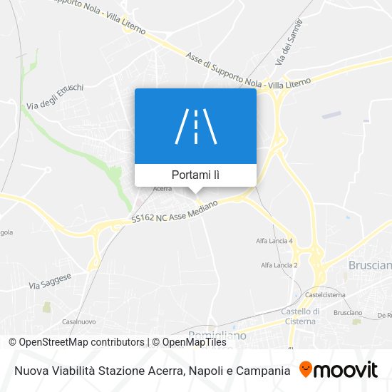 Mappa Nuova Viabilità Stazione Acerra