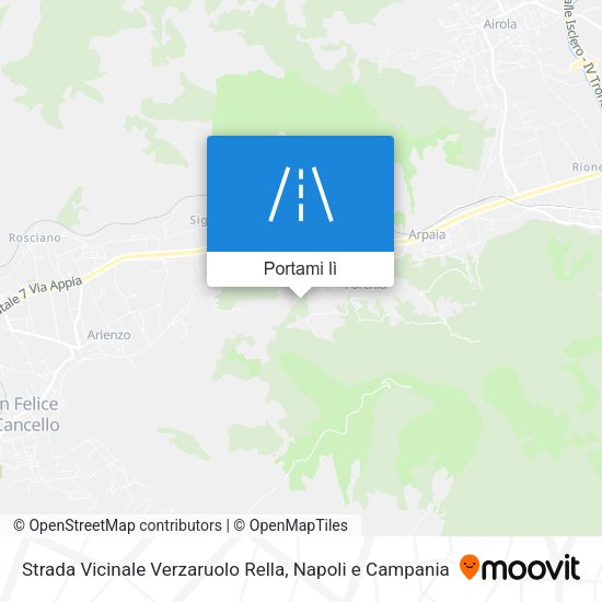 Mappa Strada Vicinale Verzaruolo Rella