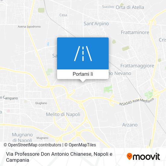 Mappa Via Professore Don Antonio Chianese