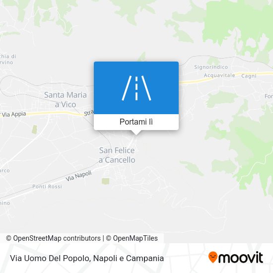 Mappa Via Uomo Del Popolo