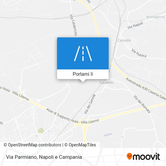 Mappa Via Parmiano