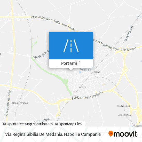 Mappa Via Regina Sibilia De Medania