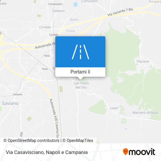 Mappa Via Casavisciano