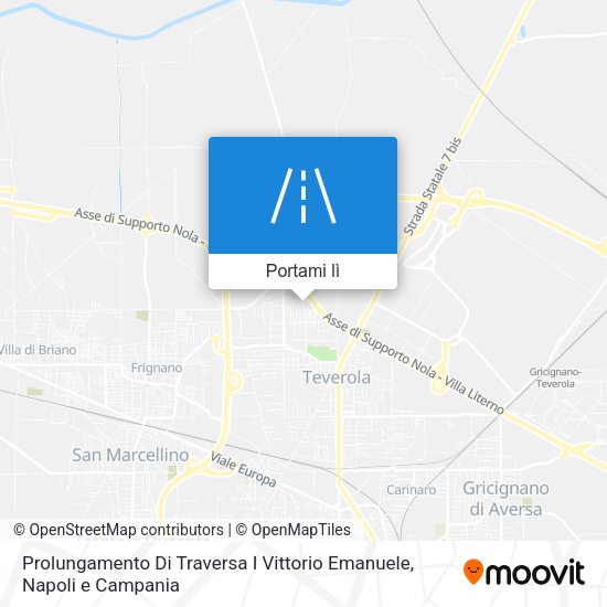 Mappa Prolungamento Di Traversa I Vittorio Emanuele