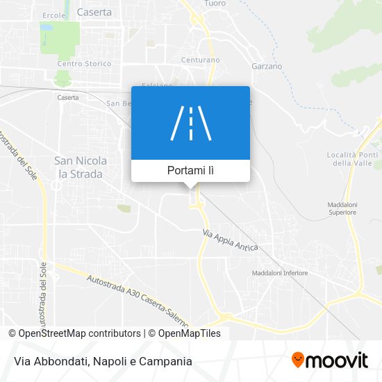 Mappa Via Abbondati