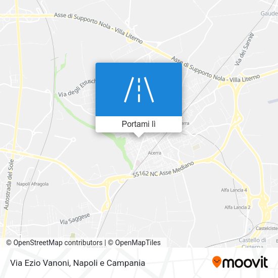 Mappa Via Ezio Vanoni