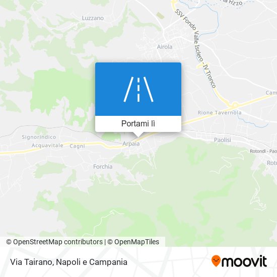 Mappa Via Tairano