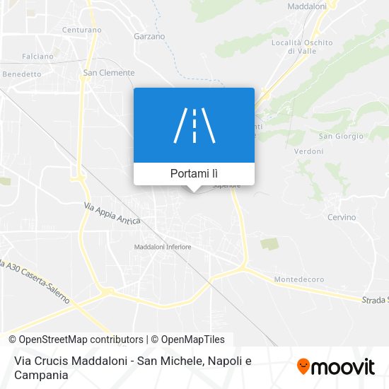 Mappa Via Crucis Maddaloni - San Michele