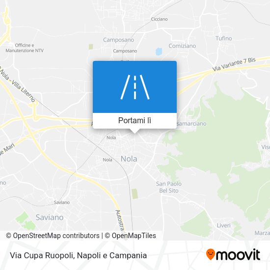 Mappa Via Cupa Ruopoli