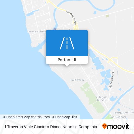 Mappa I Traversa Viale Giacinto Diano