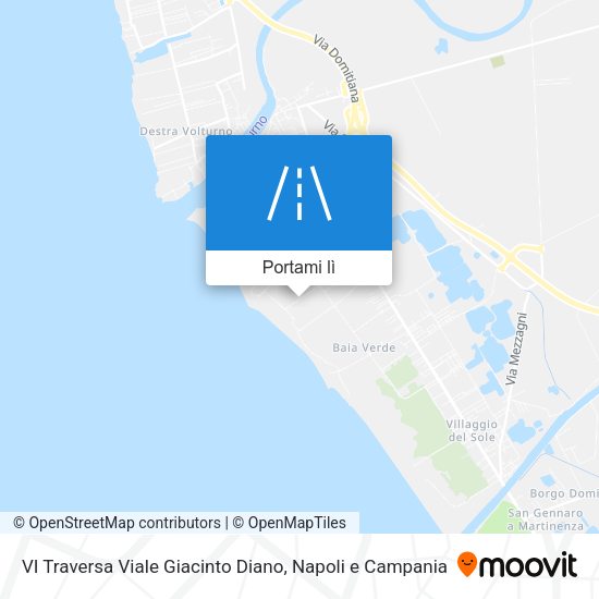 Mappa VI Traversa Viale Giacinto Diano
