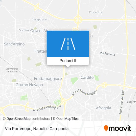 Mappa Via Partenope