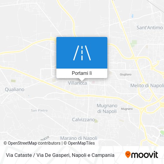 Mappa Via Cataste / Via De Gasperi