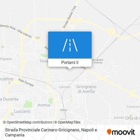 Mappa Strada Provinciale Carinaro-Gricignano