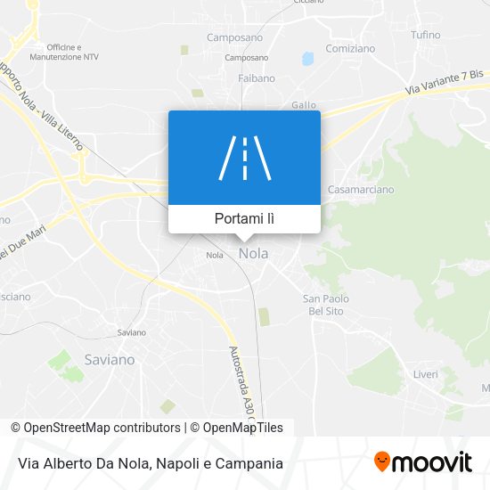 Mappa Via Alberto Da Nola