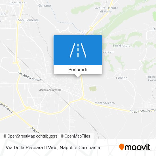 Mappa Via Della Pescara II Vico