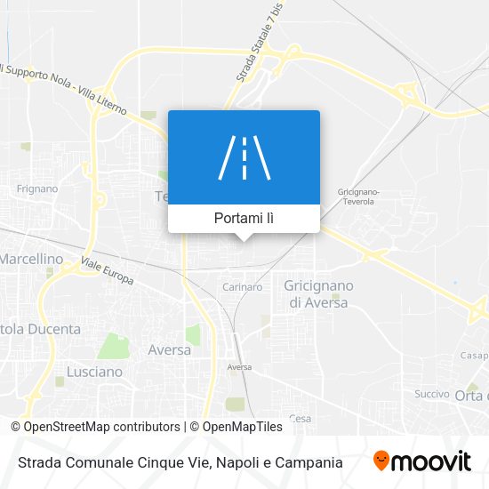 Mappa Strada Comunale Cinque Vie