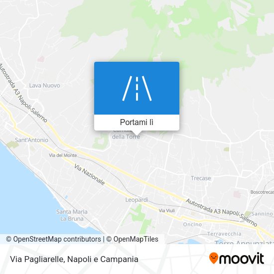 Mappa Via Pagliarelle