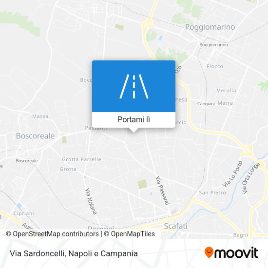 Mappa Via Sardoncelli