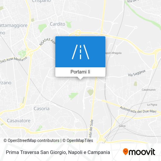 Mappa Prima Traversa San Giorgio