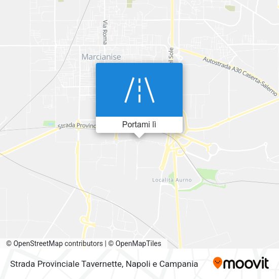 Mappa Strada Provinciale Tavernette