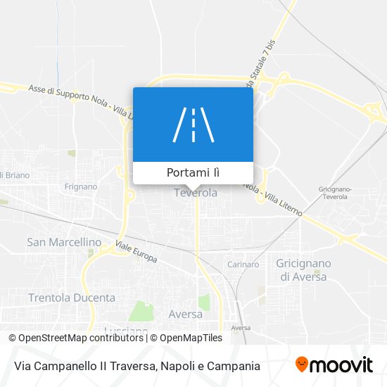 Mappa Via Campanello II Traversa