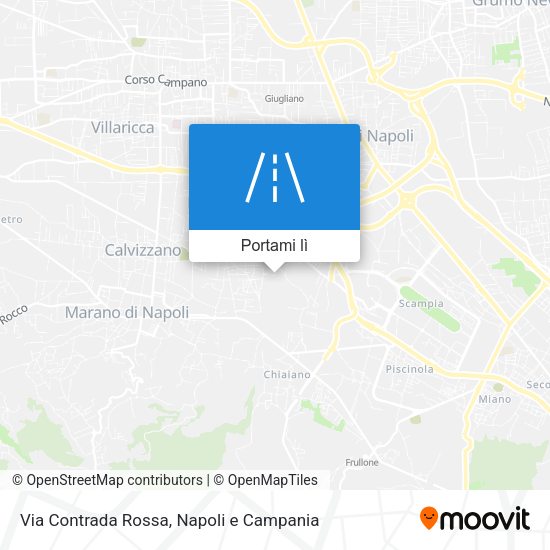 Mappa Via Contrada Rossa