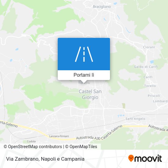 Mappa Via Zambrano