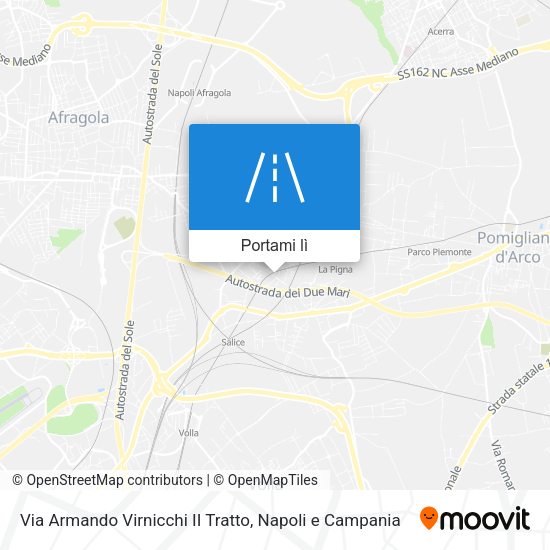 Mappa Via Armando Virnicchi II Tratto