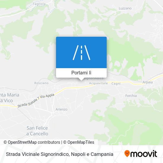Mappa Strada Vicinale Signorindico