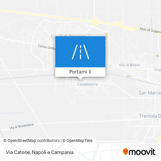 Mappa Via Catone