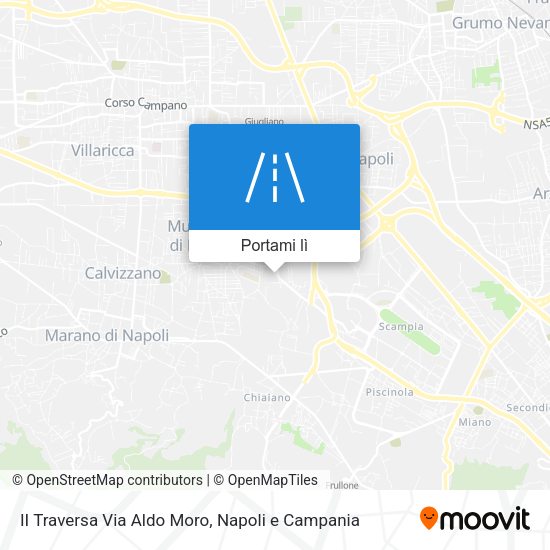 Mappa II Traversa Via Aldo Moro