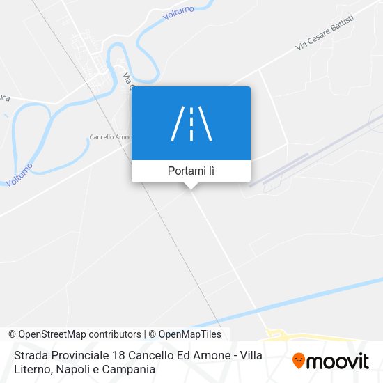Mappa Strada Provinciale 18 Cancello Ed Arnone - Villa Literno