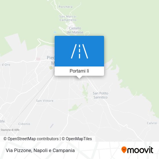 Mappa Via Pizzone