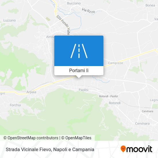 Mappa Strada Vicinale Fievo