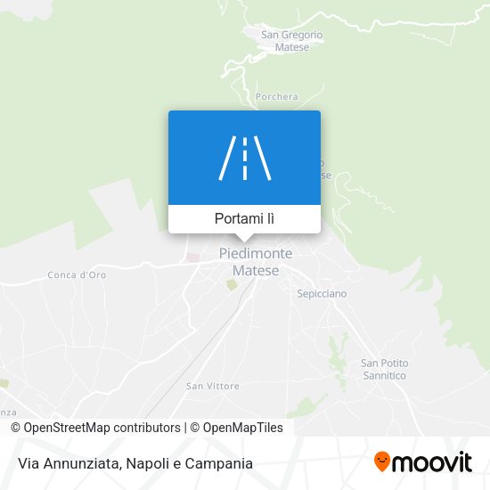 Mappa Via Annunziata