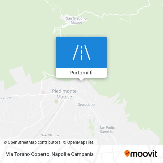 Mappa Via Torano Coperto
