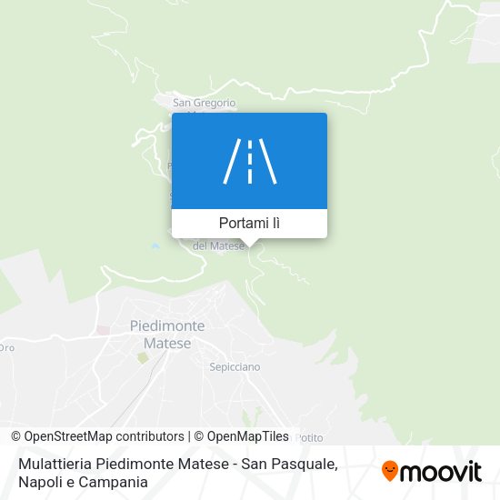 Mappa Mulattieria Piedimonte Matese - San Pasquale