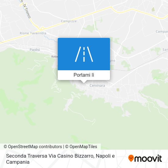 Mappa Seconda Traversa Via Casino Bizzarro