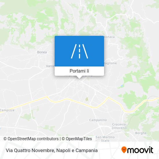 Mappa Via Quattro Novembre