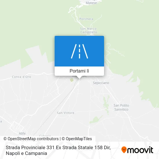 Mappa Strada Provinciale 331 Ex Strada Statale 158 Dir