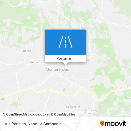 Mappa Via Pennino