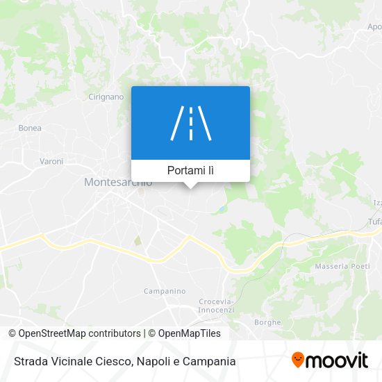 Mappa Strada Vicinale Ciesco